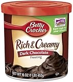 Betty Crocker Rich & Creamy Dark Chocolate Frosting, 16-Ounce Canisters (Pack of 8)