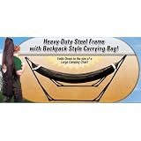 High-Grade Foldable Hammock (Black) Folding Hammock with Carrying Bag