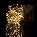 Homeleo 10 Meters 100 LEDs Battery Operated Christmas String Lights w/ Remote Wireless Dimmable LED Copper Wire String Lights Flexible Indoor Outdoor String Lights(Warm White,Waterproof)
