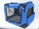 DOG PUPPY CAT PET FABRIC PORTABLE FOLDABLE STRONG SOFT CRATE CARRIER PET KENNEL CAGE BLUE XLARGE 81.3 X 58.4 X 58.4CM *BRAND NEW*