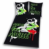 Herding 447803050 Bettw&auml;sche Attack of the Mouse - Disney / 80 x 80 + 135 x 200 cm / Linon