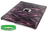 Pink & Black Zebra Design Hard Shell Case for Apple iPad 3G Wi-Fi