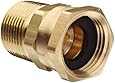 Dixon 504 Series Brass Fitting, Adapter, GHT Female Swivel x NPTF Male