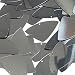 Sequin Fishscale Fin 1.5 inch Hematite Shiny Gray Metallic Couture Loose Paillettes. Made in USA.