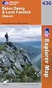Beinn Dearg and Loch Fannich (OS Explorer Map Series)