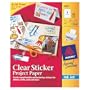 Avery Sticker Project Paper, 8.5 x 11 Inches, Clear, Pack of 10 (04383)