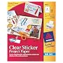 Avery Sticker Project Paper, 8.5 x 11 Inches, Clear, Pack of 10 (04383)