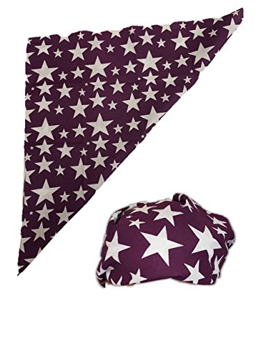 Colored Stars Bandana for Macho Man Costume-Purple
