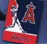 ^*Holiday Special*^ MLB Baseball Los Angeles Angels Blanket ~ 85% Acrylic ~ Twin Size Anaheim California Team Raschel Plush Mink Throw 60" X 80"