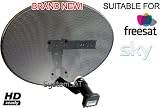 Systemsat Zone 2 Satellite Dish & Quad Lnb for Sky Freesat HD SD