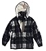 Gioberti Boys Flannel Jacket with Sherpa Lining, Removable Hood