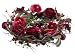 Artificial Burgundy & Red Calla Lily & Tea Rose Silk Flower Arrangement