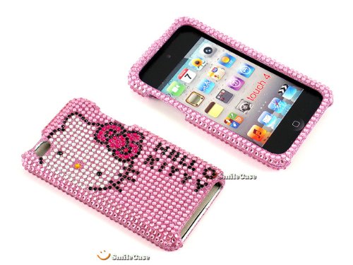 Smile Case Hello Kitty Bling Rhinestone Crysal Jeweled Snap on Full Cover 