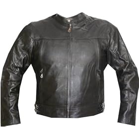 MEN MOTORCYCLE CRUISER LEATHER ARMOR JACKET TOURING