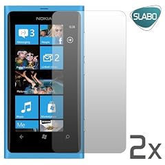 2 x Slabo Displayschutzfolie Nokia Lumia 800 Displayschutz Schutzfolie Folie Crystal Clear unsichtbar MADE IN GERMANY