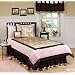 Abby Rose Pink and Brown Children's Bedding 4pc Twin Set