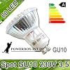 60 LED Spot GU10 230V 3,5 Watt Blanc Chaud GU 10 3,5W Spot Ampoule