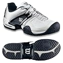Men's Wilson Trance All Court Tennis Shoe - White/Navy/Silver