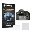 6 x Clear LCD Screen Protectors for Canon EOS 1100D (Digital SLR) - Anti-Scratch Guard / Display Savers