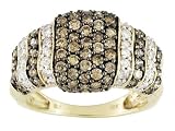 10KT 1.75CTW CHOCOLATE AND WHITE DIAMOND RING