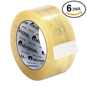 Click here to buy UNV91000 Heavy-Duty Box Sealing Tape, 48mm x 50m, Clear, 3 Core by Sparco.