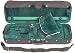 JSI Adjustable 1009 Viola Case with Black Exterior and Green Velour Interior made by Bobelock