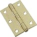 National Hardware N142-067 3" Brass Plated Removable Ping Hinges 2 Count