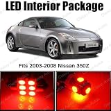 Nissan 350Z RED Interior LED Package (5 Pieces)