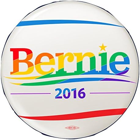 Bernie Sanders for President 2016 Pride Rainbow Button