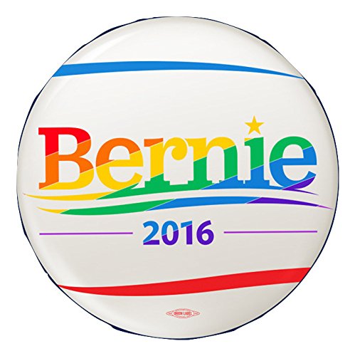 Bernie Sanders for President 2016 Pride Rainbow Button