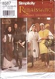 Simplicity Sewing Pattern 8587 Misses' Men's Teen's Medieval / Renaissance Peasant Costume
