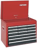 Craftsman 9-65352 Chest Top Single 12 Drawer 26-Inch Red