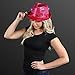 Pink Sequin Light Up LED Fedora Hat