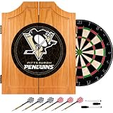 Best Quality NHL Pittsburgh Penguins Dart Cabinet includes Darts and Boar