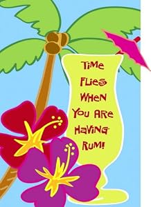 Time Flies When You Are Having Rum Regular Size Applique Flag