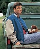 Slugger Denim Jacket with Contrasting Color Sleeves (Regular and Big & Tall Sizes)