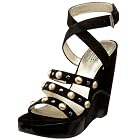 Pelle Moda Women's Utina Wedge Ankle Wrap Sandal