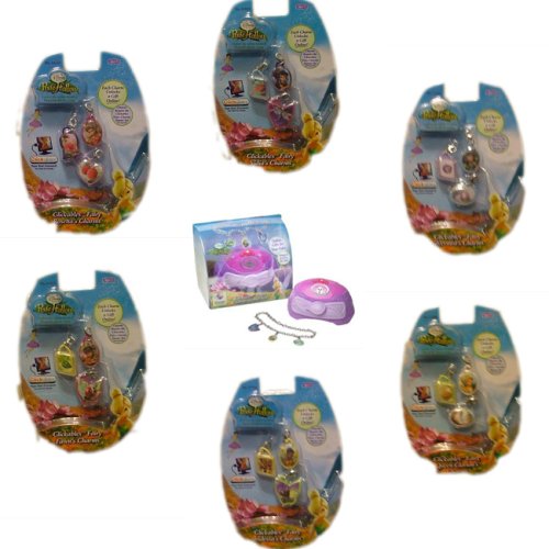 Childrens Toyshop  Toys : Disney Fairies Pixie Hollow Clickables Starter Set and Fairy Charm Set