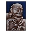 Textured Happy Buddha Painting on Canvas