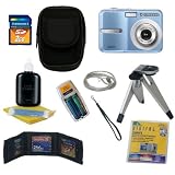 Samsung S860 Blue 8.1MP Digital Camera with 3x Optical Zoom with Free 2GB Bonus Accessory Kit
