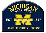 Michigan Wolverines Wooden Pub Style Bar Sign