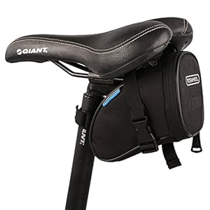 Roswheel Outdoor Cycling Bike Bicycle Saddle Bag Under Seat Packs Tail Pouch - Black