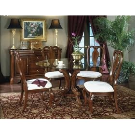 Legacy Classic Furniture Vintage Dining Collection Double Pedestal Table, 2 Queen Anne Arm Chairs and 4 Side Chairs - Free Shipping