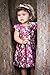 Lilax Little Girls' Shimmer Butterfly Occasion Dress with Belt 4T Fuchsia
