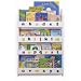 The Tidy Books Children's Bookcase - Perfect book display and storage for your children (White, Lowercase)