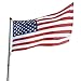 Yeshom Upgraded 20ft Telescopic Heavy Duty Aluminum Flag Pole 3'x5' US Flag & Ball Top Kit Flagpole for Residential Commercial Yard