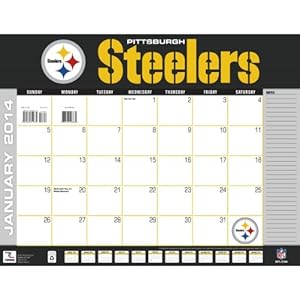 Turner - Perfect Timing 2014 Pittsburgh Steelers Desk Calendar, 22 x 17 Inches (8061362)