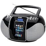 Jensen JISS-115 Portable CD Boombox with iPod Dock