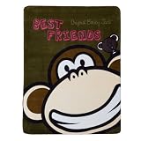 Bobby Jack Groovy Stripe Micro Plush Printed Throw - Multi - 50x60