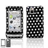 LG VX9700 Dare Cell Phone Black/White Polka Dot Design Protective Case Faceplate Cover